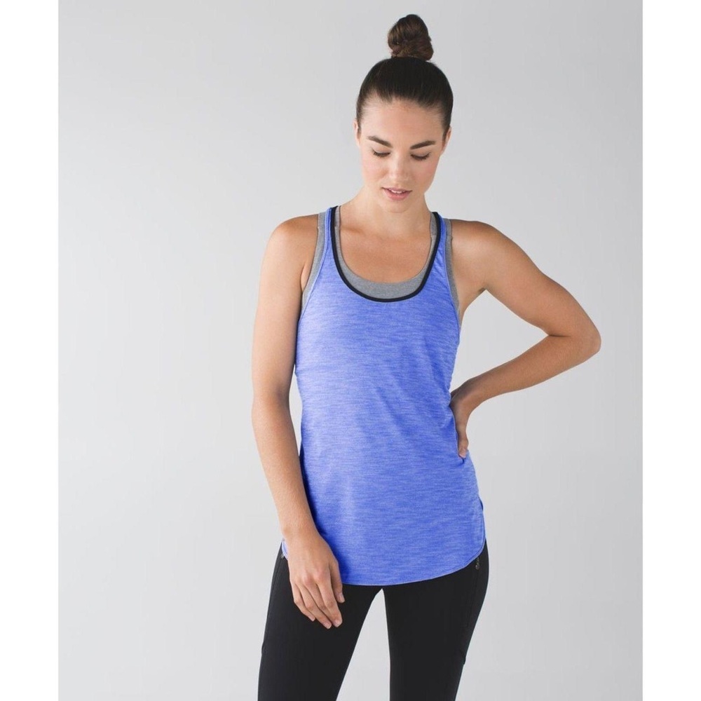 Lululemon What The Sport Singlet Tank Top in Heathered Lullaby Women’s Size 0 XS